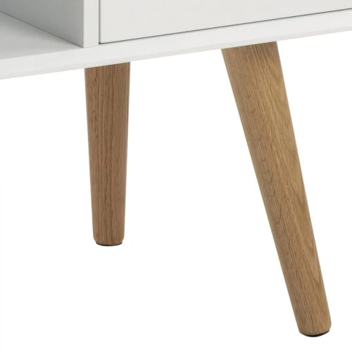 CONCEPT USINE Buffet Scandinave Blanc Avec 2 Placards 4 CONCEPT USINE Buffet Scandinave Blanc Avec 2 Placards – Image 4