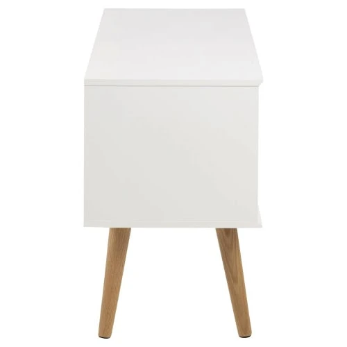CONCEPT USINE Buffet Scandinave Blanc Avec 2 Placards 5 CONCEPT USINE Buffet Scandinave Blanc Avec 2 Placards – Image 5