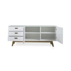 Meubles & Design Buffet Scandinave En Bois Blanc -Boutique Maisons du Monde buffet scandinave en bois blanc 2