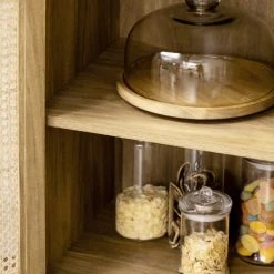 HOMCOM Buffet Style Bohème Porte étagère 2 Niches Aspect Bois Manguier Rotin 9 HOMCOM Buffet Style Bohème Porte étagère 2 Niches Aspect Bois Manguier Rotin -Boutique Maisons du Monde buffet style boheme porte etagere 2 niches aspect bois manguier rotin 4