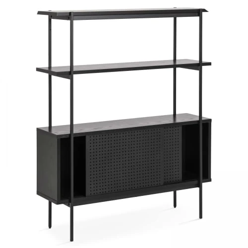 Oviala Buffet Style Industriel Noir 3 Oviala Buffet Style Industriel Noir – Image 3