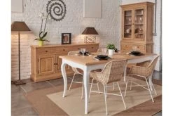 HELLIN Buffet Vaisselier En Chêne 2 Portes Vitrées 2 Tiroirs 2 Portes Bois -Boutique Maisons du Monde buffet vaisselier en chene 2 portes vitrees 2 tiroirs 2 portes bois 2