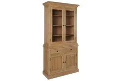 HELLIN Buffet Vaisselier En Chêne 2 Portes Vitrées 2 Tiroirs 2 Portes Bois -Boutique Maisons du Monde buffet vaisselier en chene 2 portes vitrees 2 tiroirs 2 portes bois 3