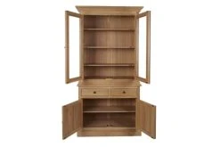 HELLIN Buffet Vaisselier En Chêne 2 Portes Vitrées 2 Tiroirs 2 Portes Bois -Boutique Maisons du Monde buffet vaisselier en chene 2 portes vitrees 2 tiroirs 2 portes bois 4