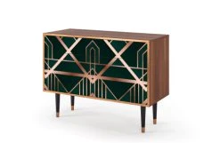 Storyz Buffet Vert 2 Tiroirs Et 2 Portes L 115 Cm -Boutique Maisons du Monde buffet vert 2 tiroirs et 2 portes l 115 cm 2
