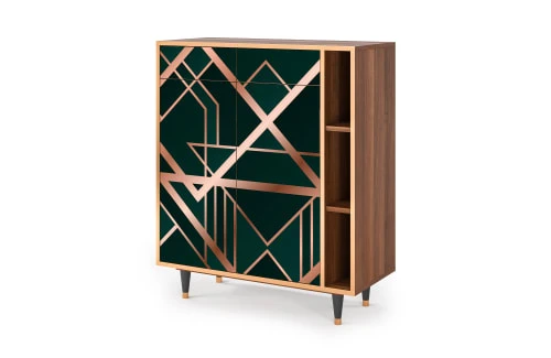Storyz Buffet Vert 2 Tiroirs Et 2 Portes L 94 Cm 3 Storyz Buffet Vert 2 Tiroirs Et 2 Portes L 94 Cm – Image 3
