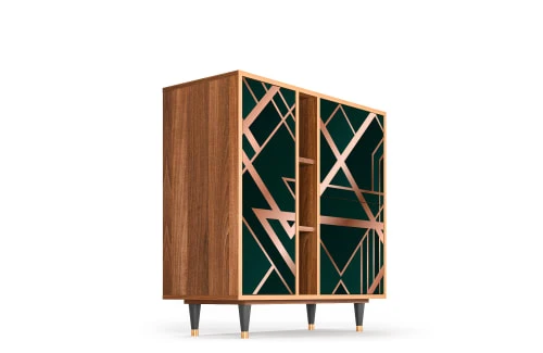 Storyz Buffet Vert 3 Portes L 94 Cm 4 Storyz Buffet Vert 3 Portes L 94 Cm – Image 4