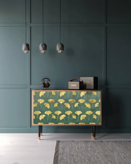 Storyz Buffet Vert Et Jaune 2 Tiroirs Et 2 Portes L 115 Cm 2 Storyz Buffet Vert Et Jaune 2 Tiroirs Et 2 Portes L 115 Cm – Image 2