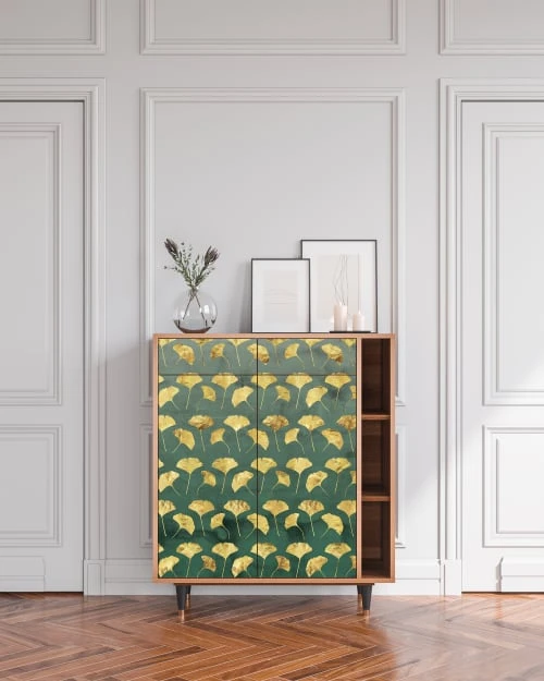 Storyz Buffet Vert Et Jaune 2 Tiroirs Et 2 Portes L 94 Cm 2 Storyz Buffet Vert Et Jaune 2 Tiroirs Et 2 Portes L 94 Cm – Image 2