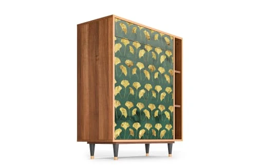 Storyz Buffet Vert Et Jaune 2 Tiroirs Et 2 Portes L 94 Cm 4 Storyz Buffet Vert Et Jaune 2 Tiroirs Et 2 Portes L 94 Cm – Image 4