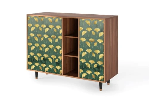 Storyz Buffet Vert Et Jaune 3 Tiroirs Et 1 Porte L 125 Cm 3 Storyz Buffet Vert Et Jaune 3 Tiroirs Et 1 Porte L 125 Cm – Image 3