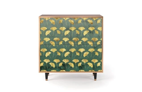 Storyz Buffet Vert Et Jaune 4 Portes L 94 Cm 1 Storyz Buffet Vert Et Jaune 4 Portes L 94 Cm