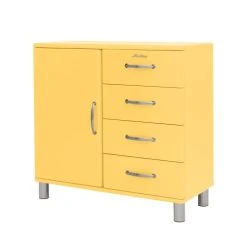 Tenzo Buffet Vintage 1 Porte 4 Tiroirs L98cm Jaune 8 Tenzo Buffet Vintage 1 Porte 4 Tiroirs L98cm Jaune -Boutique Maisons du Monde buffet vintage 1 porte 4 tiroirs l98cm jaune 2