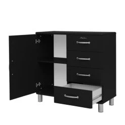 Tenzo Buffet Vintage 1 Porte 4 Tiroirs L98cm Noir 10 Tenzo Buffet Vintage 1 Porte 4 Tiroirs L98cm Noir -Boutique Maisons du Monde buffet vintage 1 porte 4 tiroirs l98cm noir 4