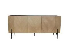 CONCEPT USINE Buffet Vintage En Bois Clair Et 3 Placards