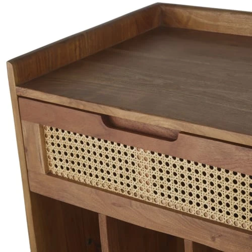 Maisons Du Monde Buffet Vinyle 1 Porte 1 Tiroir Cannage En Rotin 3 Maisons Du Monde Buffet Vinyle 1 Porte 1 Tiroir Cannage En Rotin – Image 3