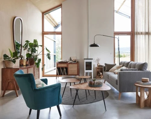 Maisons Du Monde Buffet Vinyle 1 Porte 1 Tiroir Cannage En Rotin 4 Maisons Du Monde Buffet Vinyle 1 Porte 1 Tiroir Cannage En Rotin – Image 4