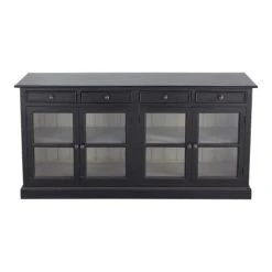 Maisons Du Monde Buffet Vitré En Manguier Noir