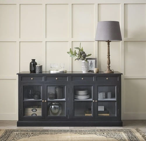 Maisons Du Monde Buffet Vitré En Manguier Noir 5 Maisons Du Monde Buffet Vitré En Manguier Noir – Image 5