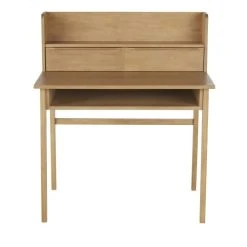 Maisons Du Monde Bureau 2 Tiroirs 1 Niche 1 étagère Marron