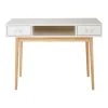Maisons Du Monde Bureau 2 Tiroirs Blanc