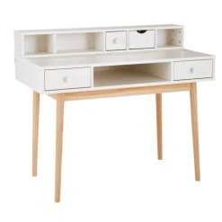 Maisons Du Monde Bureau 2 Tiroirs Blanc -Boutique Maisons du Monde bureau 2 tiroirs blanc 1000 6 32 170346 3
