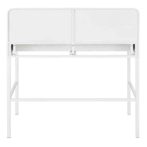 Maisons Du Monde Bureau 2 Tiroirs Blanc Et Beige 4 Maisons Du Monde Bureau 2 Tiroirs Blanc Et Beige – Image 4