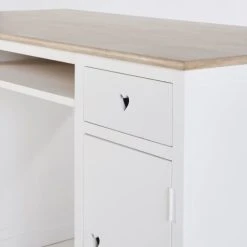 Maisons Du Monde Bureau 4 Tiroirs 1 Porte Blanc -Boutique Maisons du Monde bureau 4 tiroirs 1 porte blanc 1000 3 11 193531 5