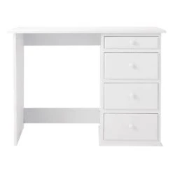 Maisons Du Monde Bureau 4 Tiroirs Blanc