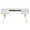 Maisons Du Monde Bureau 4 Tiroirs Blanc