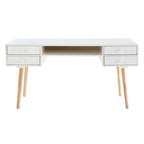 Maisons Du Monde Bureau 4 Tiroirs Blanc 1 Maisons Du Monde Bureau 4 Tiroirs Blanc