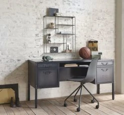 Maisons Du Monde Bureau 4 Tiroirs En Métal Gris -Boutique Maisons du Monde bureau 4 tiroirs en metal gris 1000 3 11 206077 6
