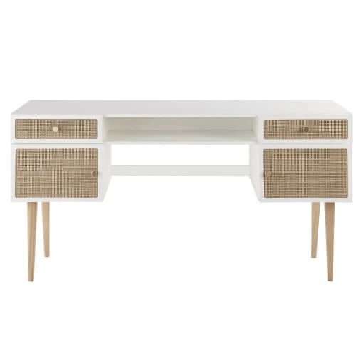 Maisons Du Monde Bureau Bicolore 2 Portes 2 Tiroirs Cannage En Rotin 1 Maisons Du Monde Bureau Bicolore 2 Portes 2 Tiroirs Cannage En Rotin