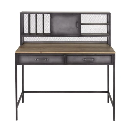 Maisons Du Monde Bureau Industriel 1 Porte 2 Tiroirs En Métal Et Bois De Sapin 1 Maisons Du Monde Bureau Industriel 1 Porte 2 Tiroirs En Métal Et Bois De Sapin
