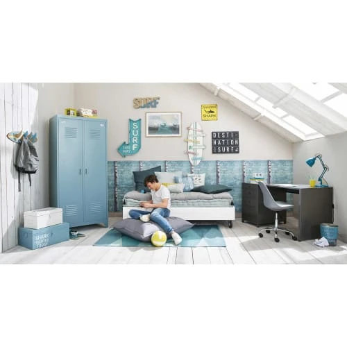 Maisons Du Monde Bureau Industriel 4 Tiroirs En Métal Noir 5 Maisons Du Monde Bureau Industriel 4 Tiroirs En Métal Noir – Image 5