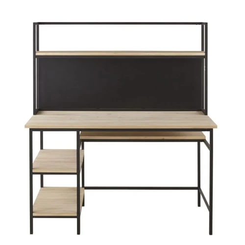Maisons Du Monde Bureau Industriel En Métal Noir Et Bois De Sapin 1 Maisons Du Monde Bureau Industriel En Métal Noir Et Bois De Sapin