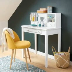 Maisons Du Monde Bureau Secrétaire 1 Porte 3 Tiroirs Blanc -Boutique Maisons du Monde bureau secretaire 1 porte 3 tiroirs blanc 1000 4 39 143416 12