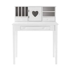 Maisons Du Monde Bureau Secrétaire 1 Porte 3 Tiroirs Blanc
