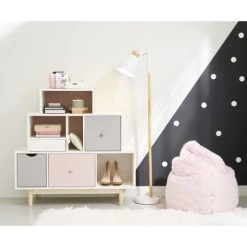 Maisons Du Monde Cabinet De Rangement 4 Tiroirs Blanc, Rose Et Gris -Boutique Maisons du Monde cabinet de rangement 4 tiroirs blanc rose et gris 1000 0 39 150263 5