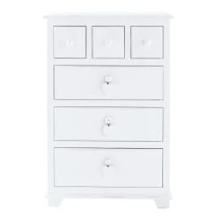 Maisons Du Monde Cabinet De Rangement 6 Tiroirs Blanc