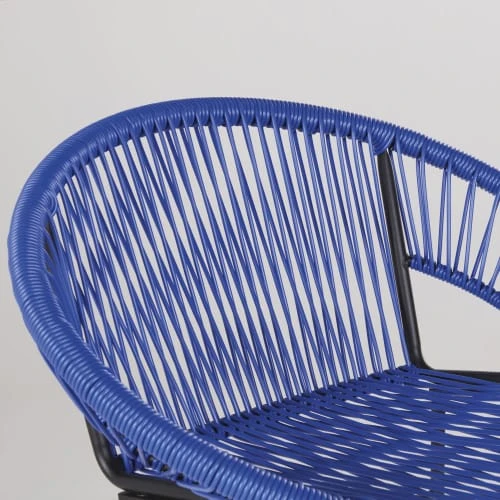Maisons Du Monde Chaises De Bar De Jardin Professionnelles En Résine Bleue Klein (x2) 4 Maisons Du Monde Chaises De Bar De Jardin Professionnelles En Résine Bleue Klein (x2) – Image 4