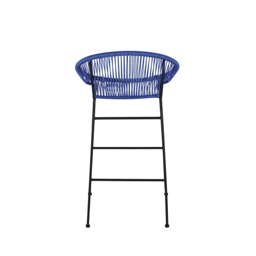 Maisons Du Monde Chaises De Bar De Jardin Professionnelles En Résine Bleue Klein (x2) 5 Maisons Du Monde Chaises De Bar De Jardin Professionnelles En Résine Bleue Klein (x2) – Image 5