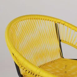 Maisons Du Monde Chaises De Bar De Jardin Professionnelles En Résine Jaune Et Noir (x2) -Boutique Maisons du Monde chaises de bar de jardin professionnelles en resine jaune et noir x2 1000 16 26 229380 3