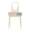 Maisons Du Monde Coiffeuse Vintage Blanche Et Rose
