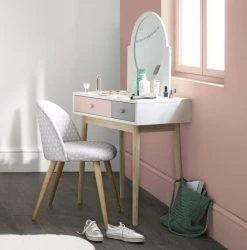 Maisons Du Monde Coiffeuse Vintage Blanche Et Rose -Boutique Maisons du Monde coiffeuse vintage blanche et rose 1000 13 35 150259 9