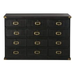 Maisons Du Monde Comptoir 12 Portes En Métal Noir Et Coloris Laiton