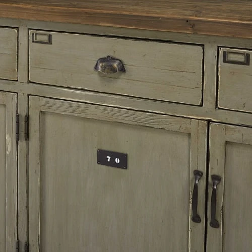 Maisons Du Monde Comptoir 4 Portes 4 Tiroirs En Sapin Recyclé Patiné 4 Maisons Du Monde Comptoir 4 Portes 4 Tiroirs En Sapin Recyclé Patiné – Image 4