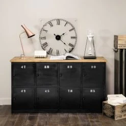 Maisons Du Monde Comptoir Industriel En Métal Gris Anthracite Et Bois De Manguier -Boutique Maisons du Monde comptoir industriel en metal gris anthracite et bois de manguier 1000 0 10 138754 4