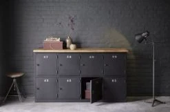 Maisons Du Monde Comptoir Industriel En Métal Gris Anthracite Et Bois De Manguier -Boutique Maisons du Monde comptoir industriel en metal gris anthracite et bois de manguier 1000 0 10 138754 8