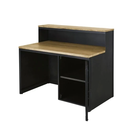 Maisons Du Monde Comptoir Professionnel En Métal Et Manguier Massif 3 Maisons Du Monde Comptoir Professionnel En Métal Et Manguier Massif – Image 3